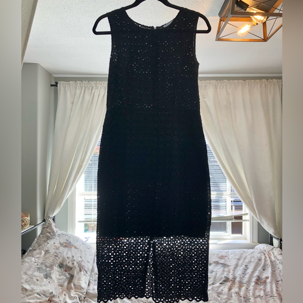 Black Eyelet Dress
